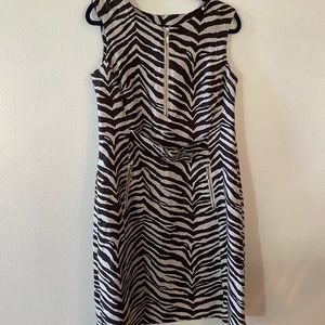 Liz Claiborne Zebra Print Sheath dress